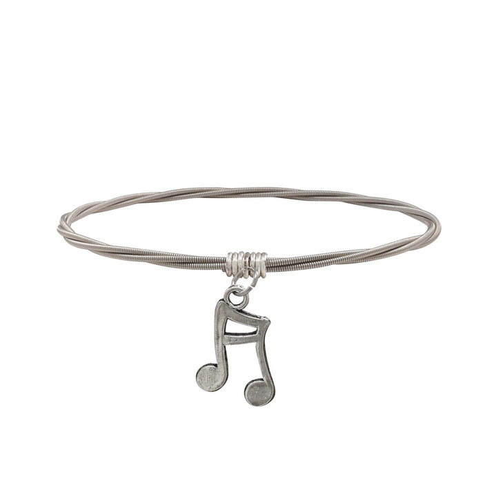Silver Music Note Bracelet Treble Clef Bracelet Silver Charm