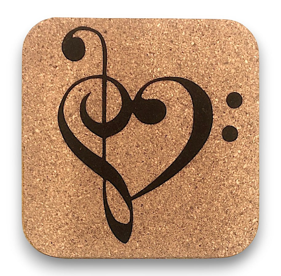 Coaster - Clef Heart