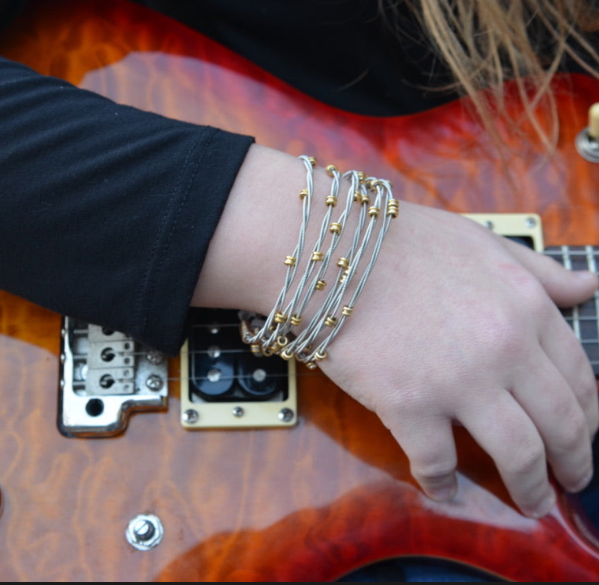 Ball End Bangle Bracelet