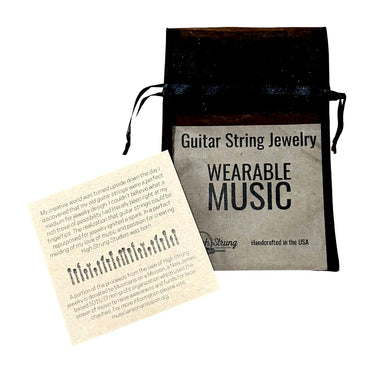 Slipknot Adjustable Leather and Guitar String Pick Necklace - Brown