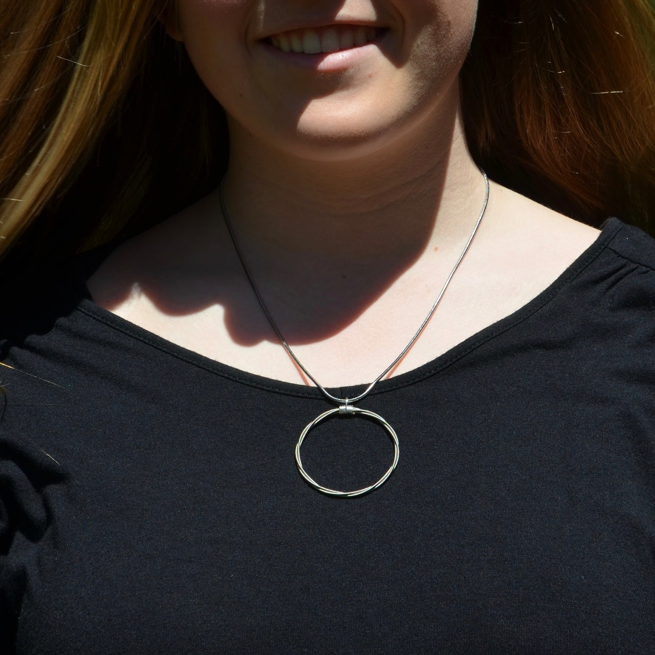 Song Circle Guitar String Necklace