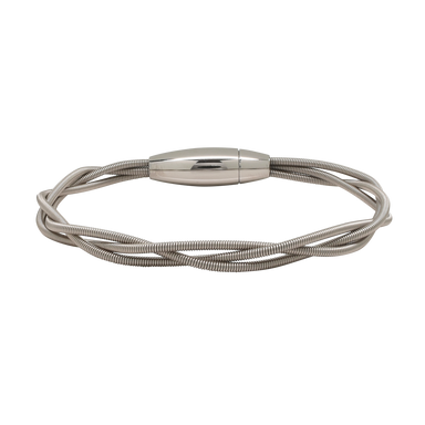 Men's Stainless Steel Classic Link Stretch Bracelet