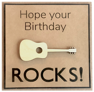 Greeting Card - Hope Your Birthday Rocks