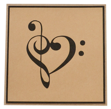 Greeting Card - Clef Heart