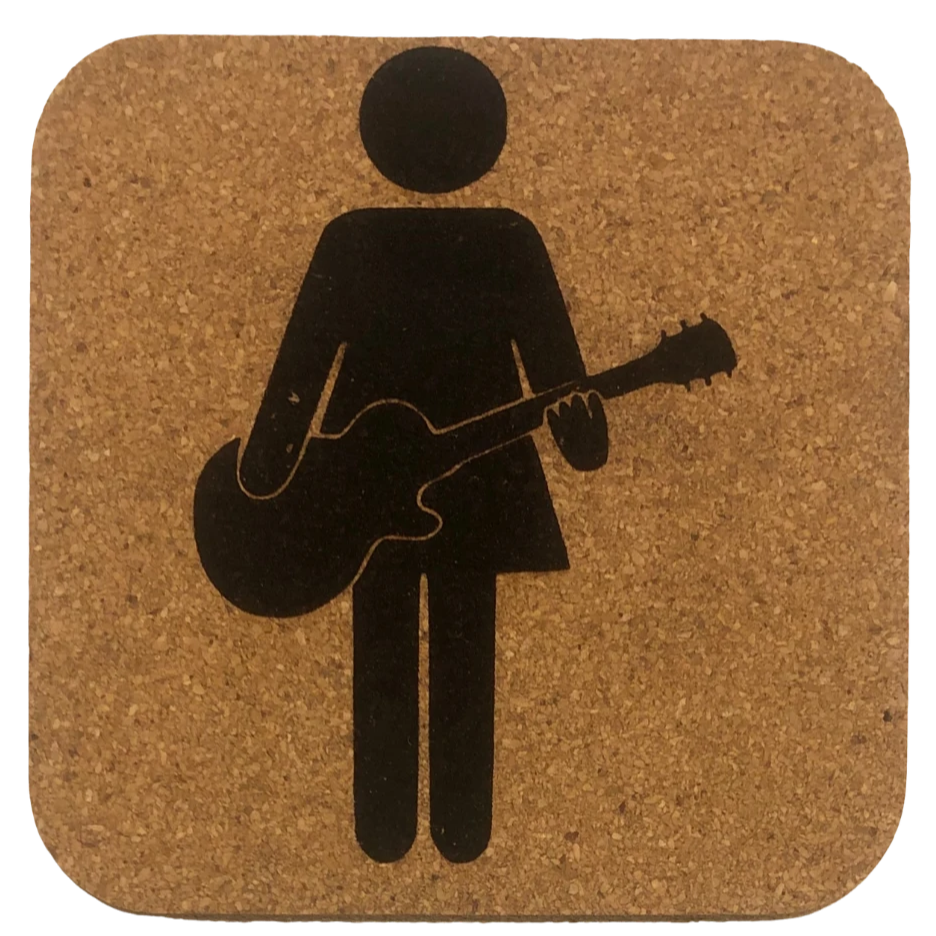 Coaster - Guitar Girl