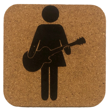 Coaster - Guitar Girl