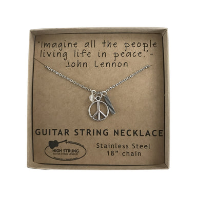 Guitar String Charm Necklace by High Strung Studios