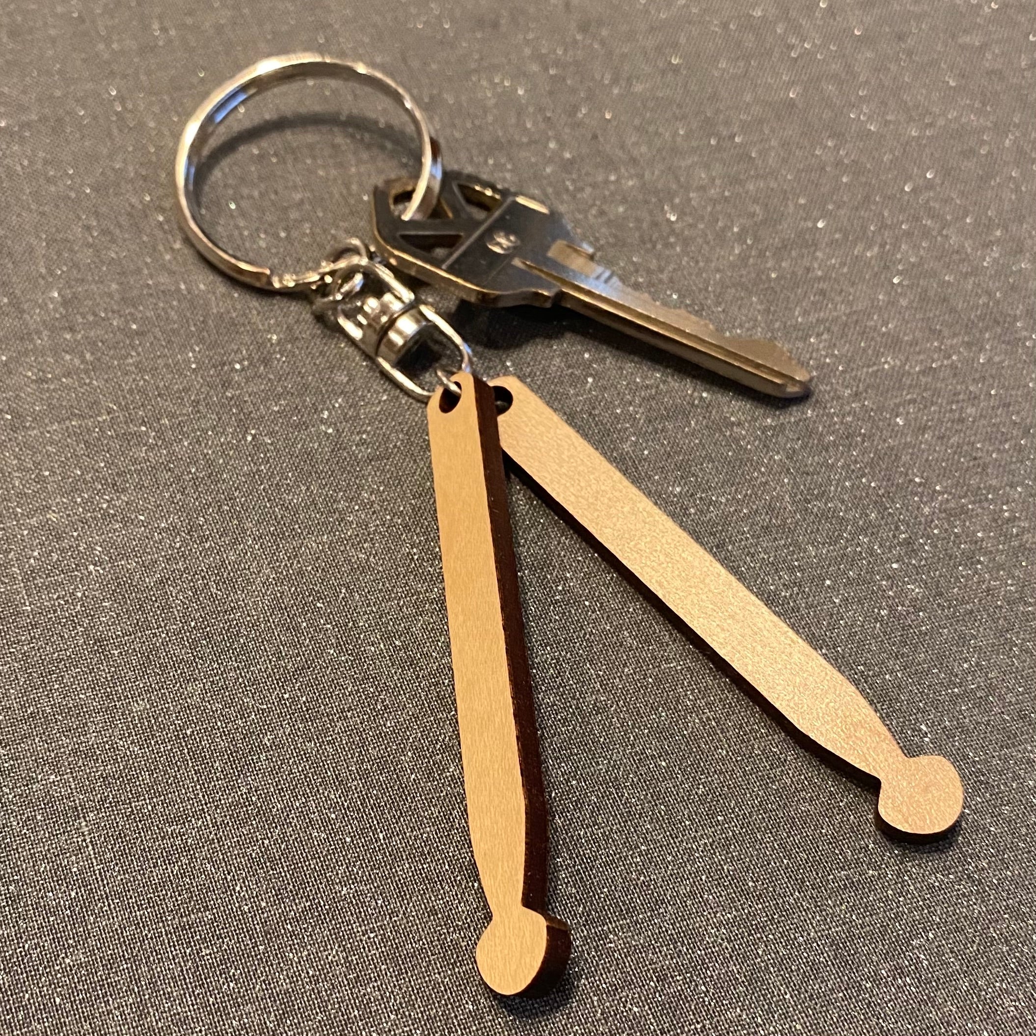 Ripstick Key Chain Wooden Drum Stick Key Chains – High Strung Studios