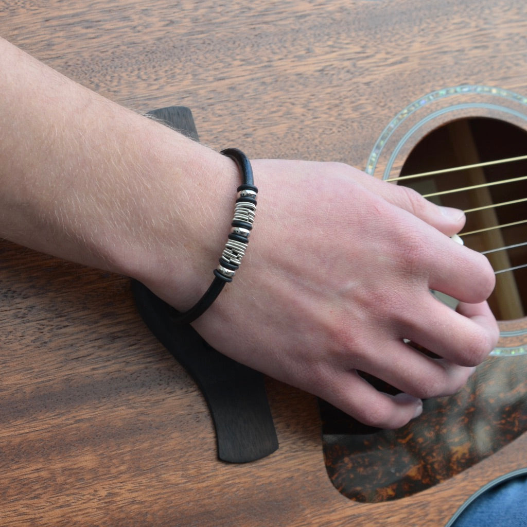Wound Up Leather Bracelet - Staccato